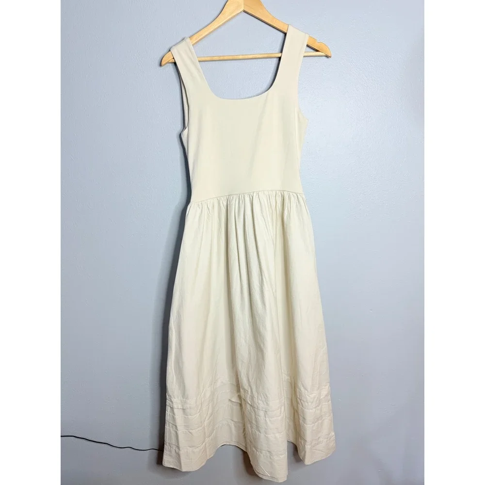 J.Crew Drop-waist mixy dress Small Natural NWT - Picture 5 of 7